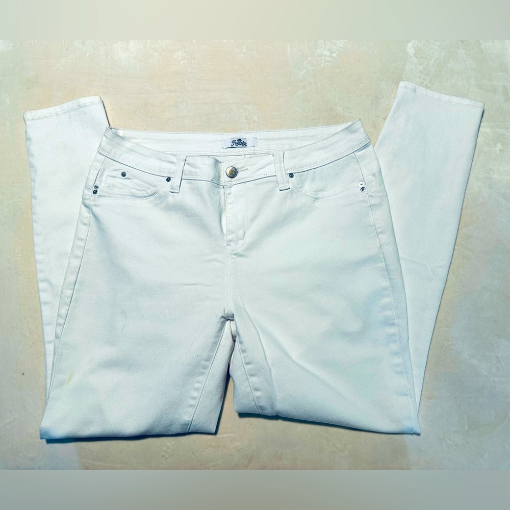 Royalty For Me White Jeans Classic Fit